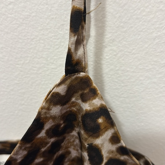 New Rebecca Minkoff Cheetah Animal Print Midi Slip Tank Dress Size Medium - Picture 5 of 6